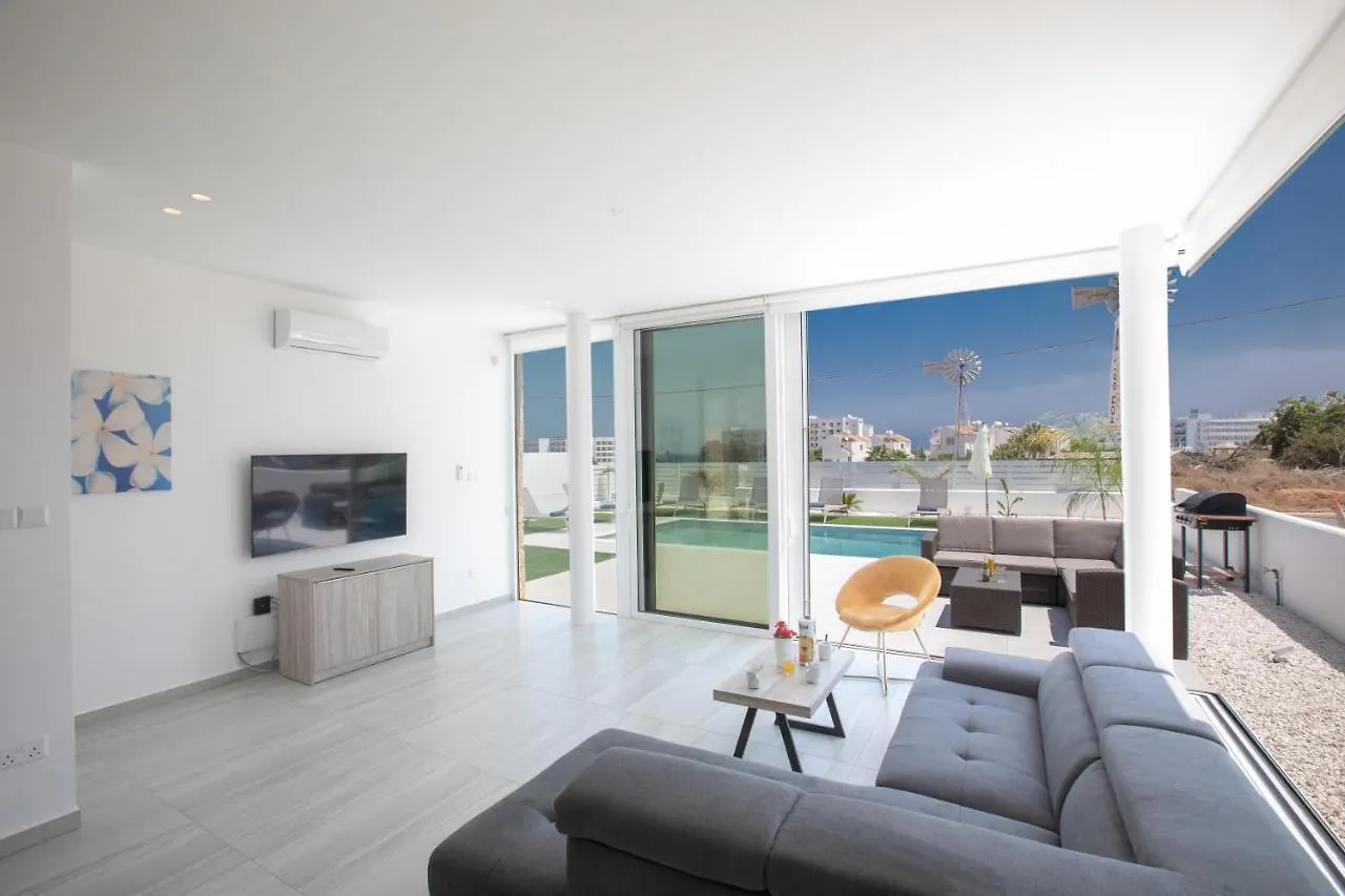 Walk To Protaras Center & Beach- Your Dream Escape, Blue Island Villa